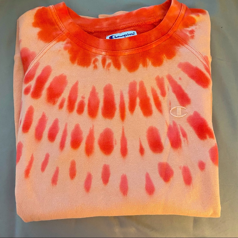 Tie Dye Champion Crewneck Sweatshirt